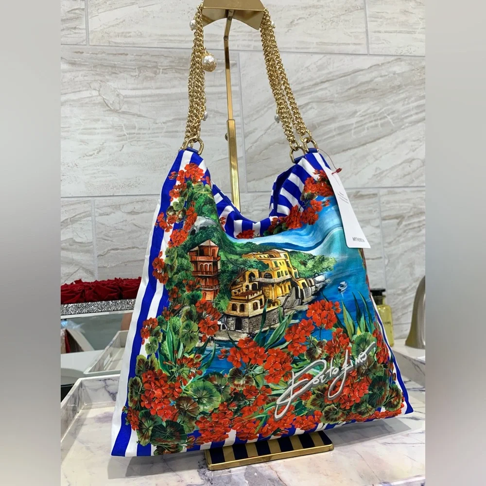❌SOLD❌Authentic Dolce & Gabbana Portofino Printed Shoulder Bag. - Picture 8 of 17